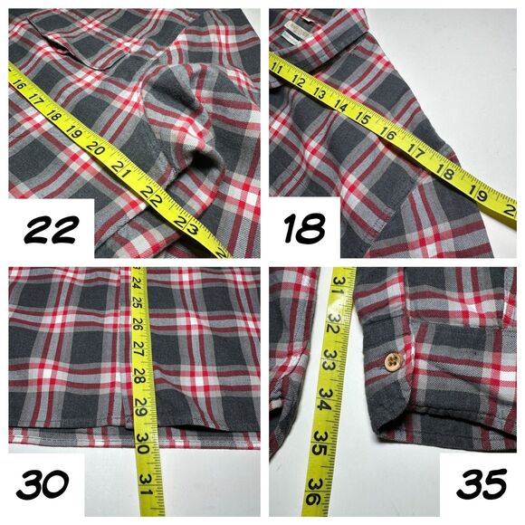 Levi's Made & Crafted Plaid Shirt Concealed Plackets EU Sz 3 US Medium / Large - Picture 7 of 12